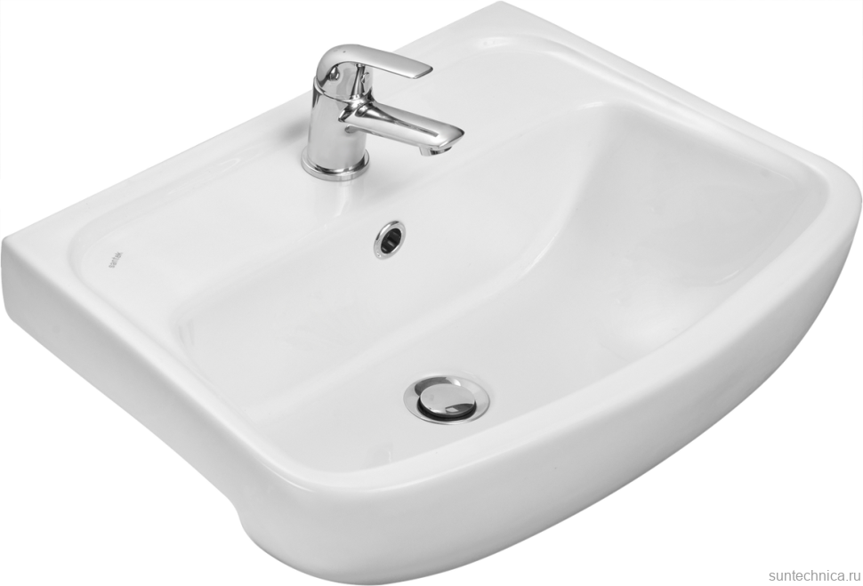 Раковина Santek Лонги 1WH501755 55, с пьедесталом