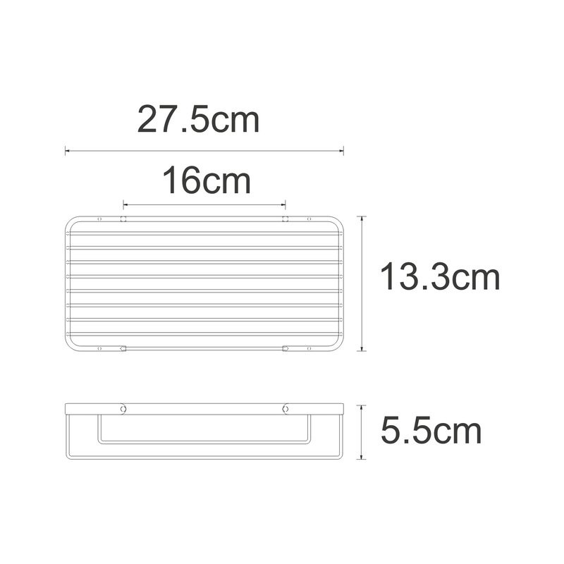 Полка Wasserkraft Sauer 722PG золотая глянцевая