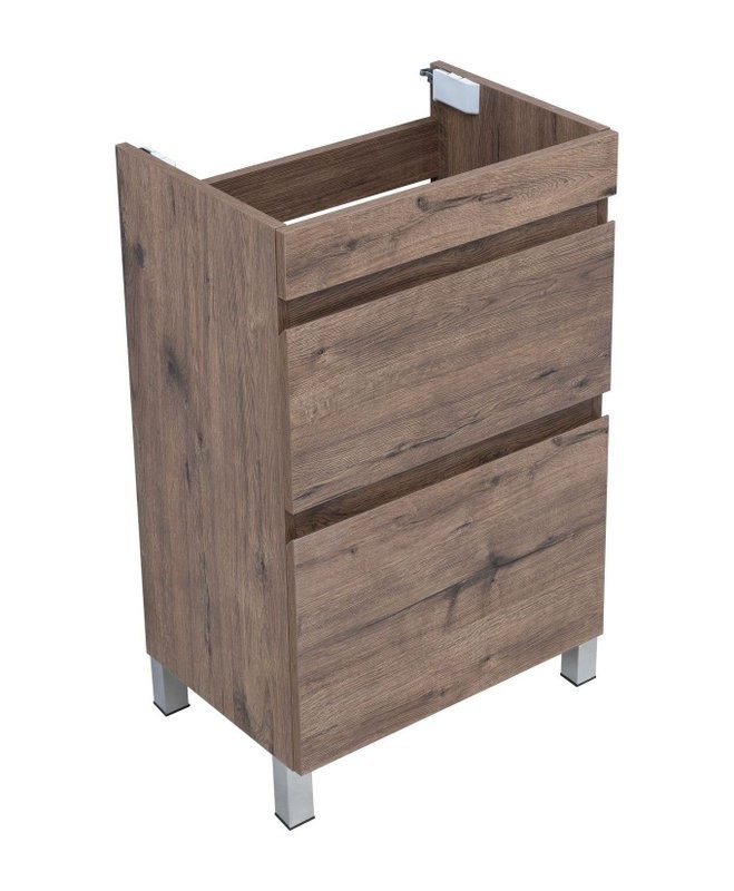 Тумба под раковину без столешницы Aquanet Нота new 50 напольная, дуб веллингтон табак