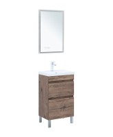 Тумба под раковину без столешницы Aquanet Нота new 50 напольная, дуб веллингтон табак