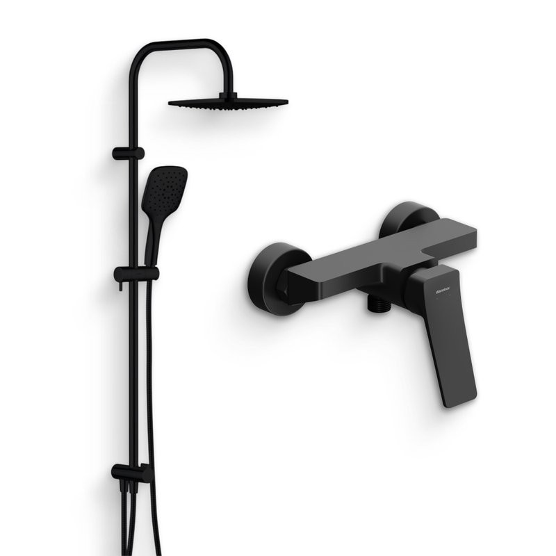 Душевой комплект Смеситель для душа Damixa Urban DX9520003 + Стойка Eclipse 931000300