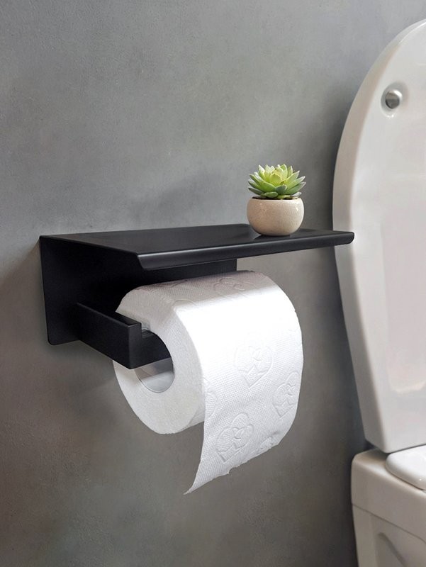 Держатель для туалетной бумаги AltroBagno Aperto 080905 MB черный матовый