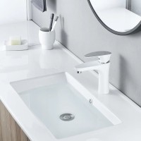 Смеситель для раковины Shevanik S9801F белый, хром