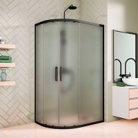 Душевой уголок Kubele DE018 RBG-MAT-BLMT 115х85