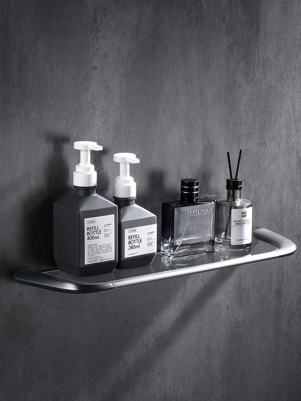 Полка под зеркало Abber Nord AA1555SP 49 см, стеклянная, сатин