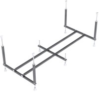 Акриловая ванна Alex Baitler Onega 160x60 см, встраиваемая, белая, с каркасом