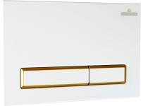 Комплект Lavinia Boho Унитаз подвесной Biore Rimless 3304102R + Крышка-сиденье Biore 33290410 с микролифтом + Инсталляция RelFix 38010010 + Кнопка RelFix 38050802 белая, золотой глянец