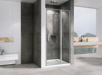 Душевая дверь в нишу Abber Sonnenstrand AG04100S 100 см, профиль хром, стекло прозрачное