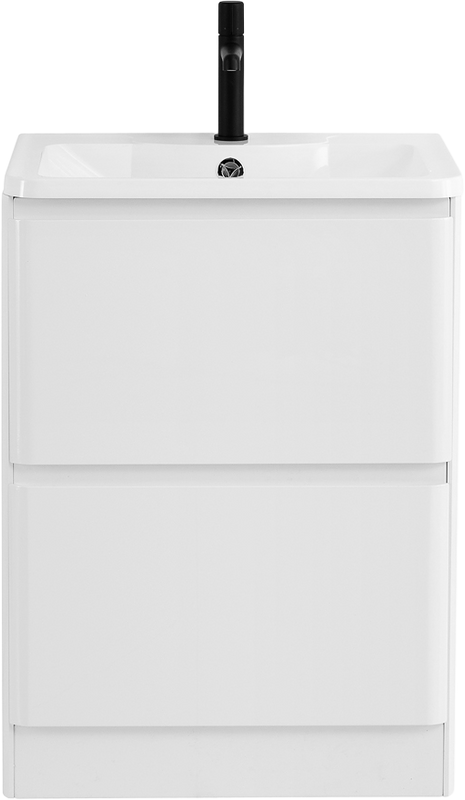 Тумба с раковиной BelBagno Albano 60 напольная, bianco lucido