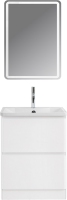 Тумба с раковиной BelBagno Albano 60 напольная, bianco lucido