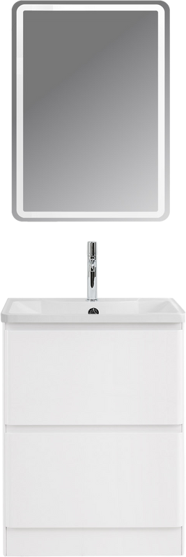 Тумба с раковиной BelBagno Albano 60 напольная, bianco lucido