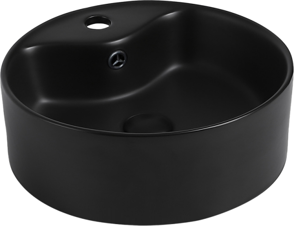 Накладная раковина Abber Bequem AC2104MB матовая черная