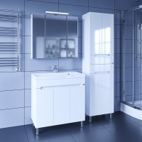 Мебель для ванной комнаты СаНта Лондон 80 напольная, 3 дверцы