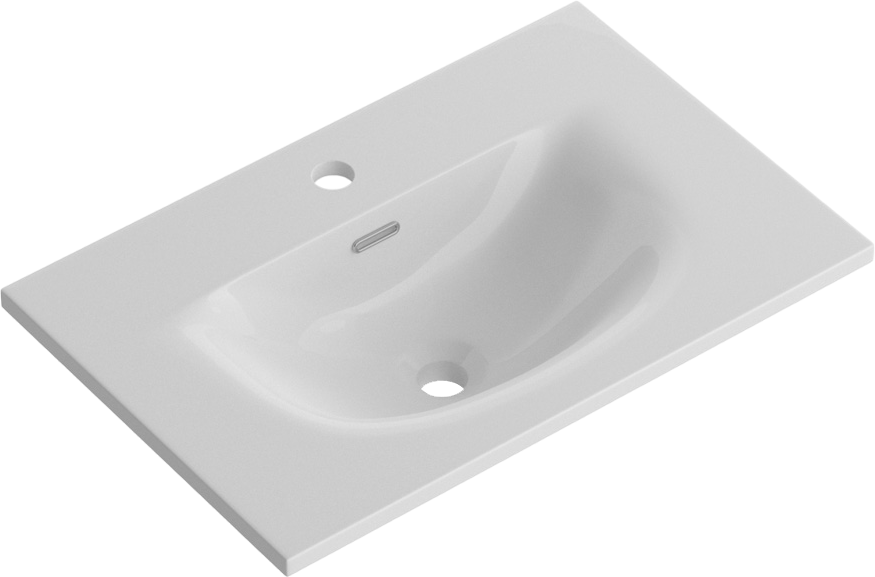 Мебельная раковина BelBagno BB-8099-3-60 глянцевая белая
