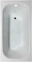 Акриловая ванна EUROLUX Lait 150x70 см, пристенная, белая, с каркасом, 150х70, с каркасом