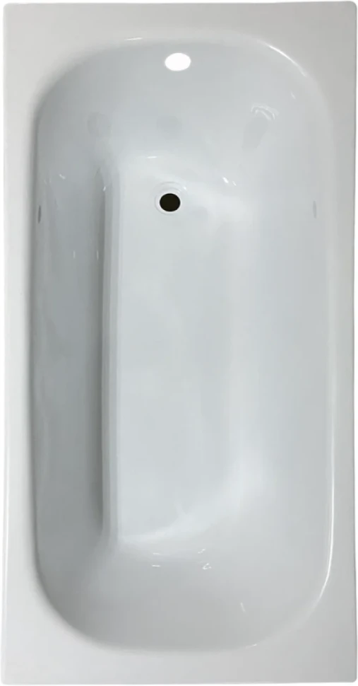 Акриловая ванна EUROLUX Lait 150x70 см, пристенная, белая, с каркасом, 150х70, с каркасом