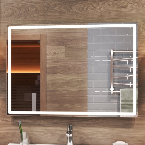 Зеркало Vigo Geometry Comfort 100 с подсветкой, с антизапотевателем