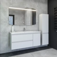 Мебель для ванной комнаты Caprigo Forte 120 R белая