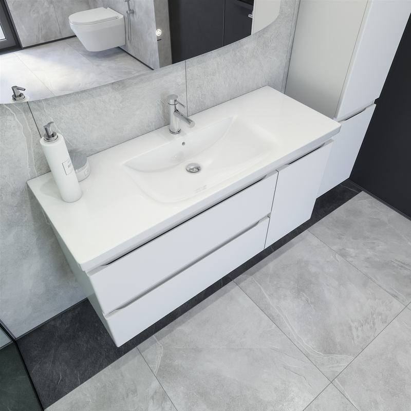 Мебель для ванной комнаты Caprigo Forte 120 R белая