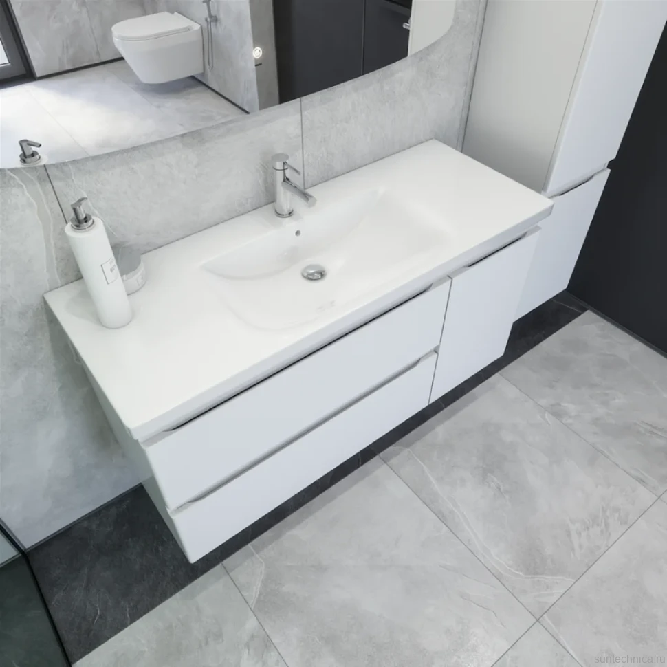 Мебель для ванной комнаты Caprigo Forte 120 R белая