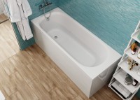Акриловая ванна Vagnerplast Kasandra 150x70 см, пристенная, ультрабелая, с каркасом