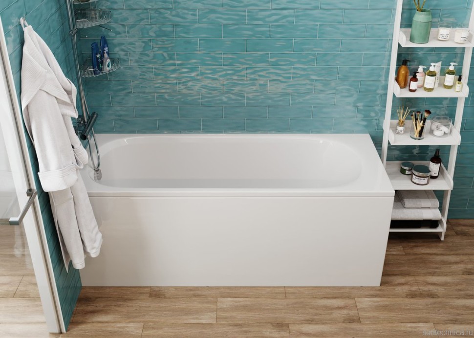 Акриловая ванна Vagnerplast Kasandra 150x70 см, пристенная, ультрабелая, с каркасом