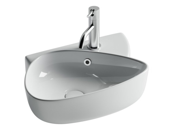 Раковина маленькая в туалет Ceramicanova Element CN5049 белый глянцевый