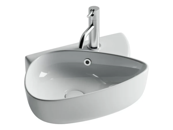 Раковина маленькая в туалет Ceramicanova Element CN5049 белый глянцевый