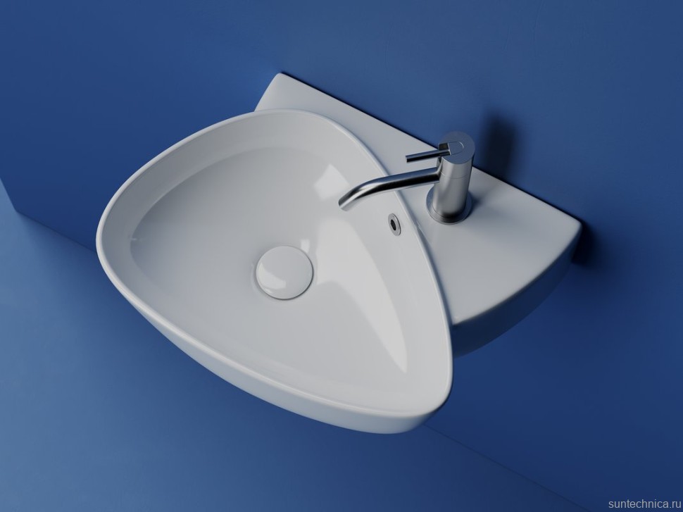 Раковина маленькая в туалет Ceramicanova Element CN5049 белый глянцевый