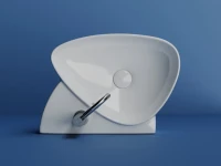 Раковина маленькая в туалет Ceramicanova Element CN5049 белый глянцевый