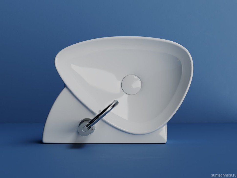 Раковина маленькая в туалет Ceramicanova Element CN5049 белый глянцевый