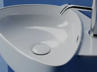 Раковина маленькая в туалет Ceramicanova Element CN5049 белый глянцевый