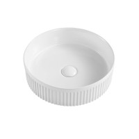 Накладная раковина Grossman Cristal GR-3060 40 глянцевая белая, круглая, фаянс