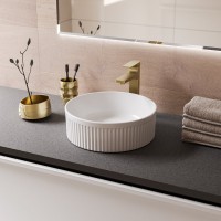 Накладная раковина Grossman Cristal GR-3060 40 глянцевая белая, круглая, фаянс