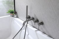 Встраиваемый смеситель для душа и ванны Abber Wasser Kreis AF8130NG С ВНУТРЕННЕЙ ЧАСТЬЮ, никель