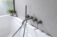Встраиваемый смеситель для душа и ванны Abber Wasser Kreis AF8130NG С ВНУТРЕННЕЙ ЧАСТЬЮ, никель
