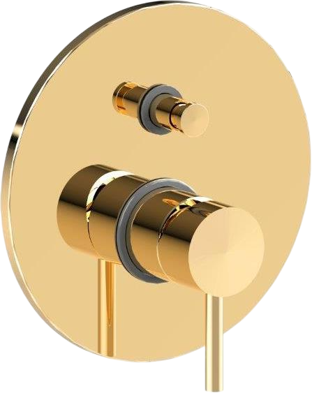 Комплект для ванной Paffoni Light KITLIG015HG006 С ВНУТРЕННЕЙ ЧАСТЬЮ, медовое золото