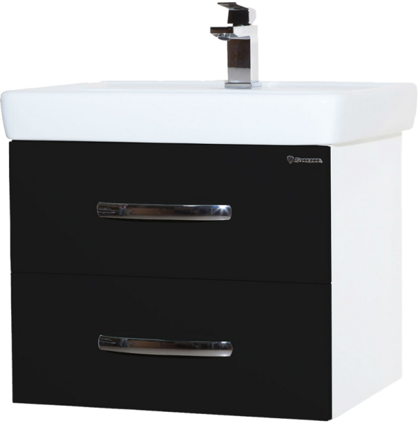 Тумба с раковиной Bellezza Рокко 50 подвесная черная