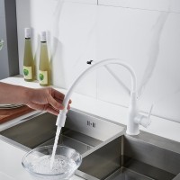 Смеситель для кухни Shevanik S343C-1 белый Смеситель для кухни Shevanik S343C-1 белый