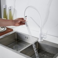 Смеситель для кухни Shevanik S343C-1 белый Смеситель для кухни Shevanik S343C-1 белый