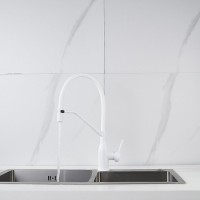 Смеситель для кухни Shevanik S343C-1 белый Смеситель для кухни Shevanik S343C-1 белый