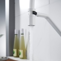 Смеситель для кухни Shevanik S343C-1 белый Смеситель для кухни Shevanik S343C-1 белый