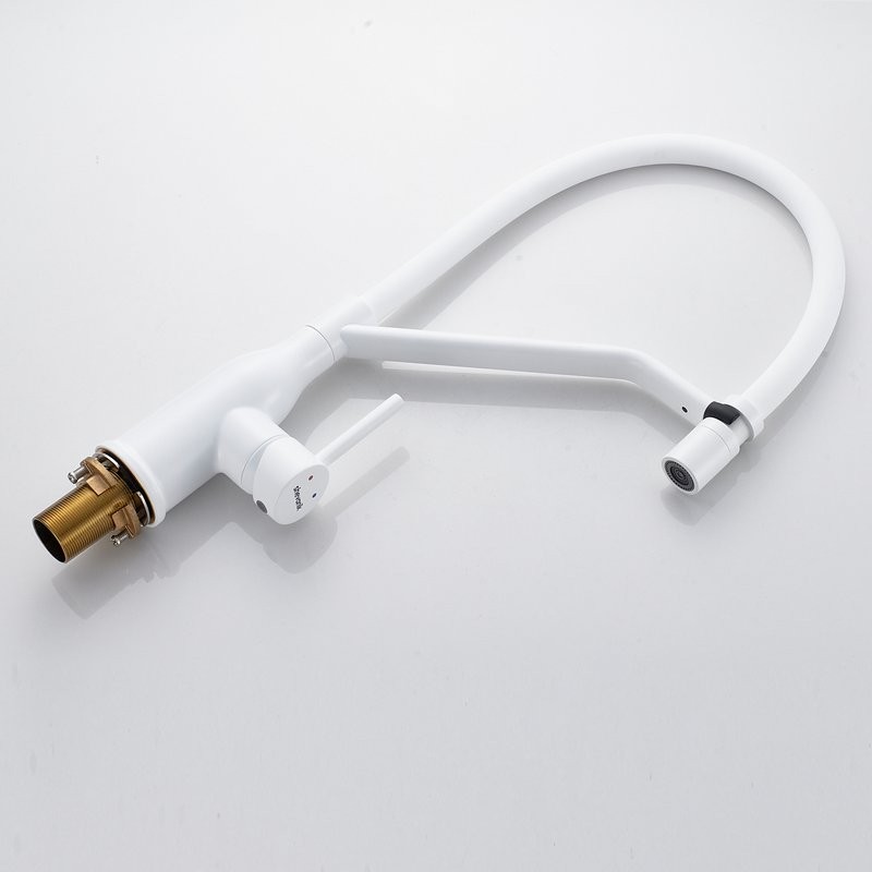 Смеситель для кухни Shevanik S343C-1 белый