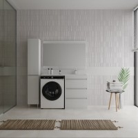 Тумба с раковиной Style Line Даллас 120 Люкс PLUS, напольная, 3 ящика R