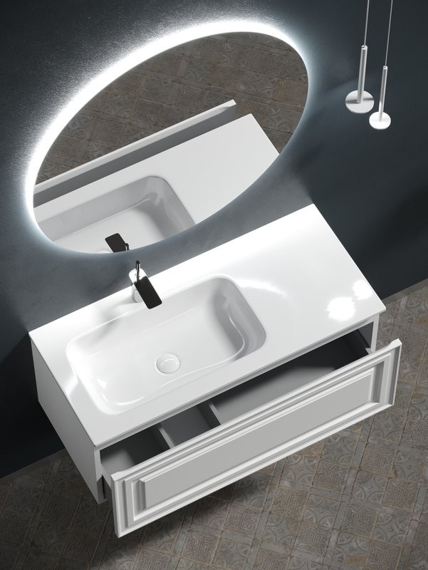 Мебель для ванной комнаты Sancos Very 100 L bianco