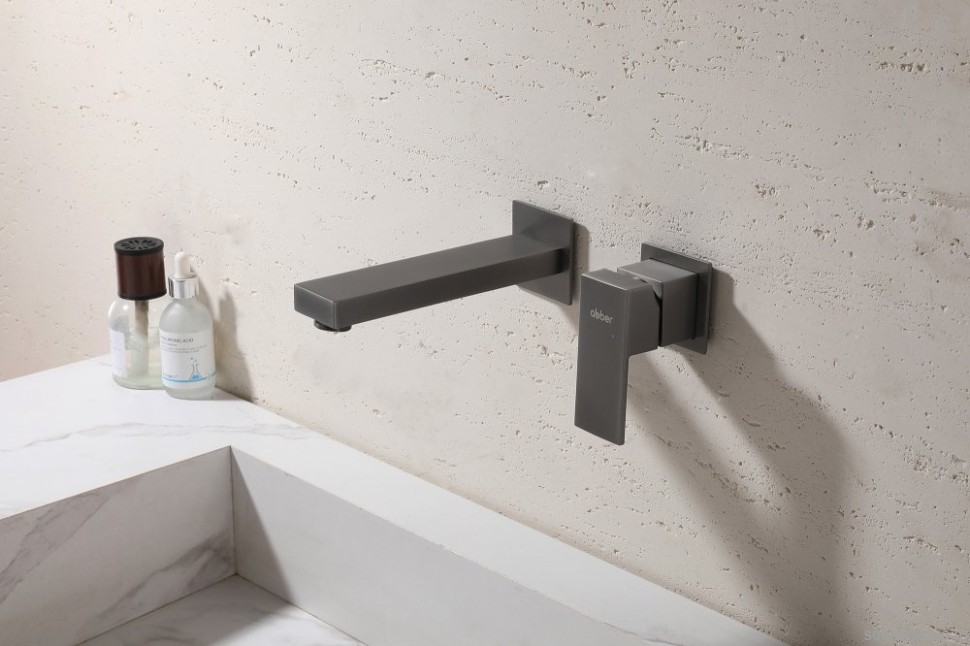 Смеситель для раковины Abber Daheim AF8212NG С ВНУТРЕННЕЙ ЧАСТЬЮ, никель