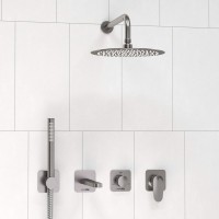 Душевой комплект Wasserkraft Spree A1451.273.274.097.121.275.100.276 С ВНУТРЕННЕЙ ЧАСТЬЮ, никель