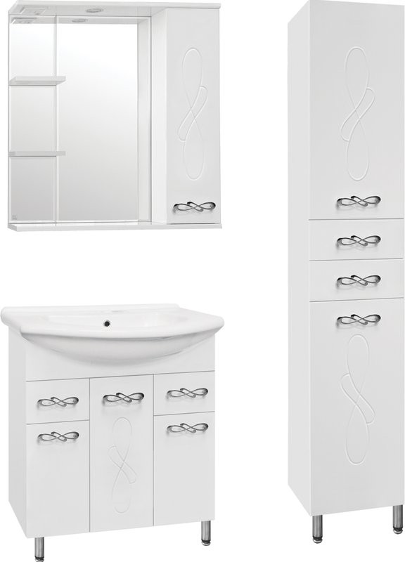 Зеркало Style Line Венеция С 75 белое