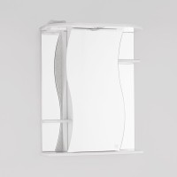 Зеркало-шкаф Style Line Эко Волна Лилия С 55 белое, с подсветкой