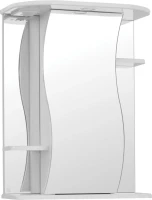 Зеркало-шкаф Style Line Эко Волна Лилия С 55 белое, с подсветкой